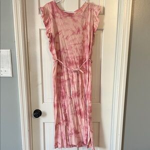 Time and Tru Pink Tie-Dye Dress